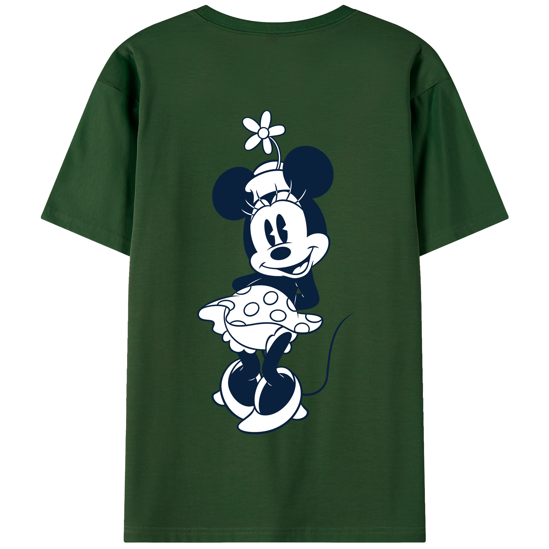 （画像用） ミッキーマウス Mickey Mouse 綿100％半袖Tシャツ（背面プリント）